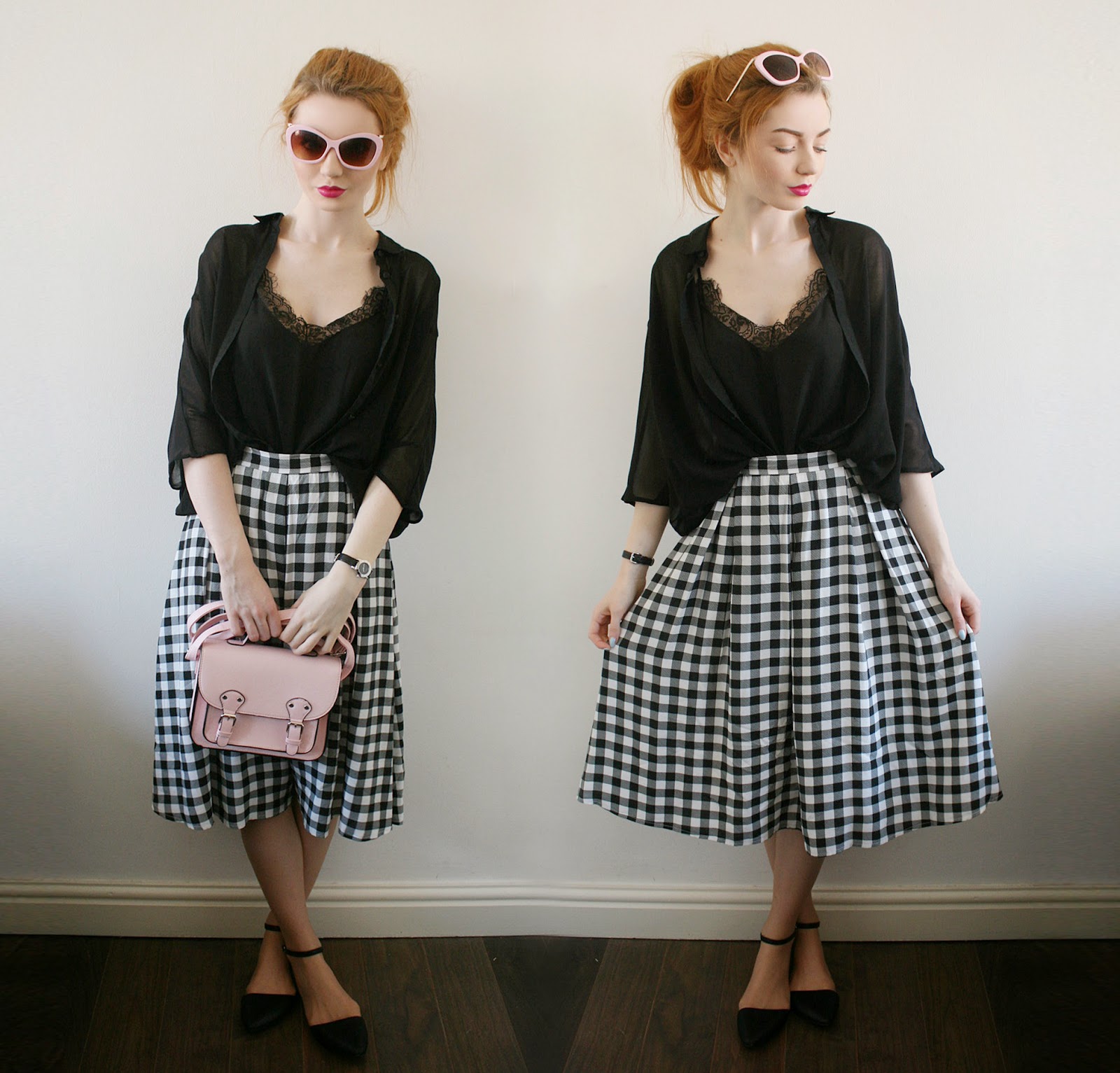 Outfit Of The Day | Gingham Full Skirt