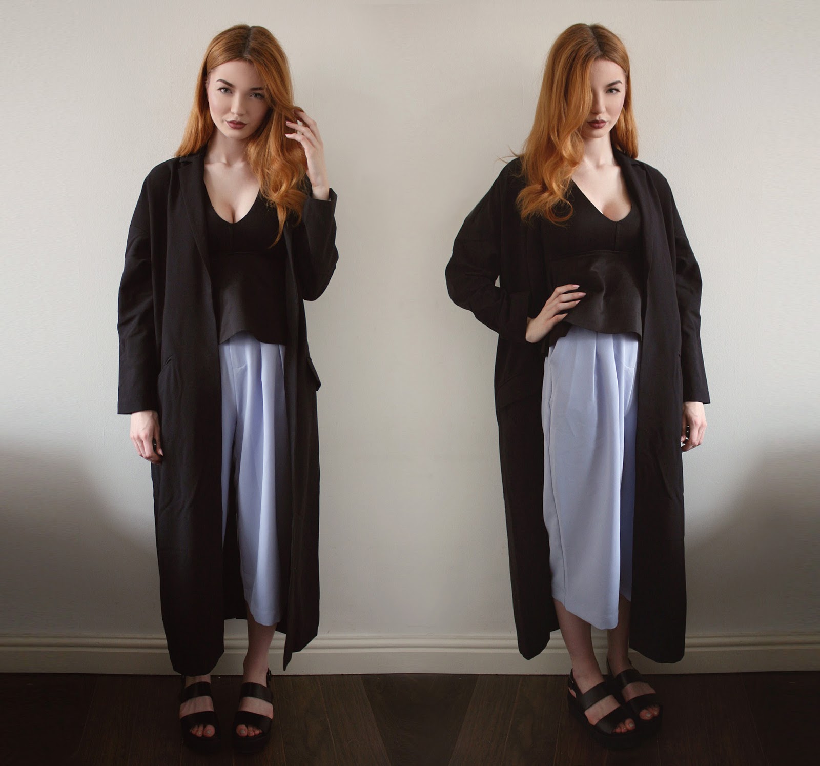 Outfit Of The Day | Duster Coat and Culottes (my 1D outfit!)