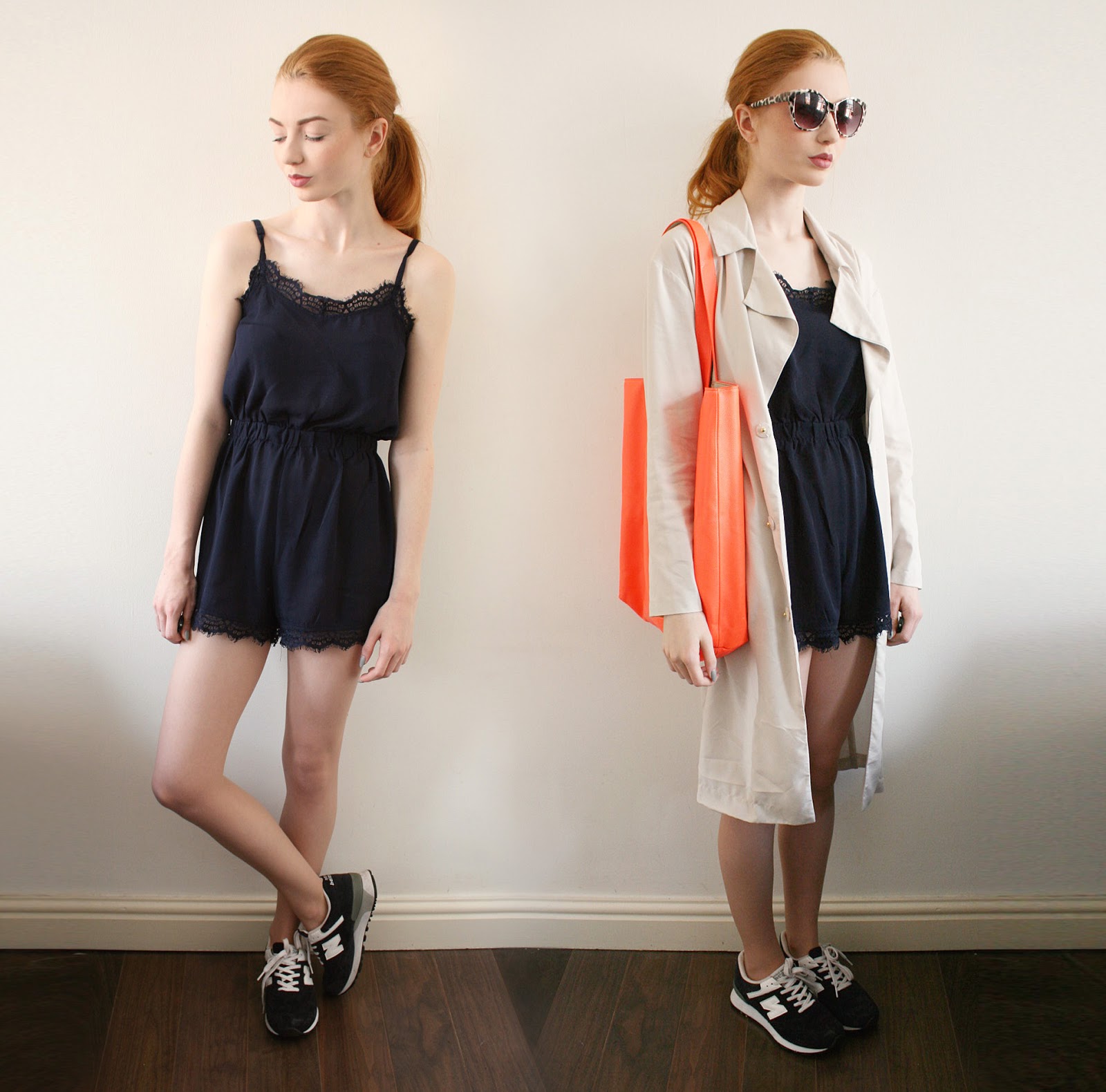 Outfit Of The Day | Navy Playsuit