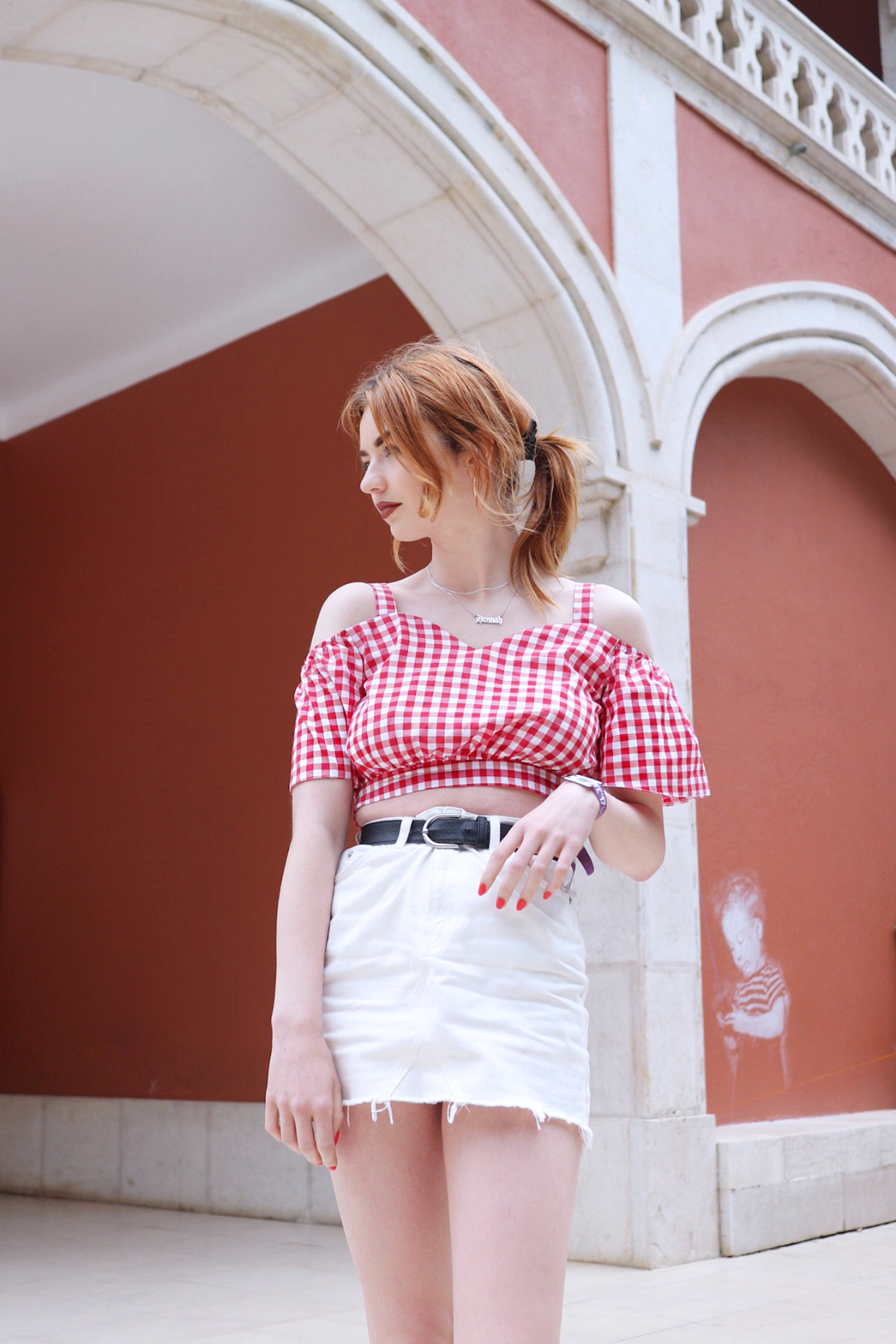 red-gingham-top